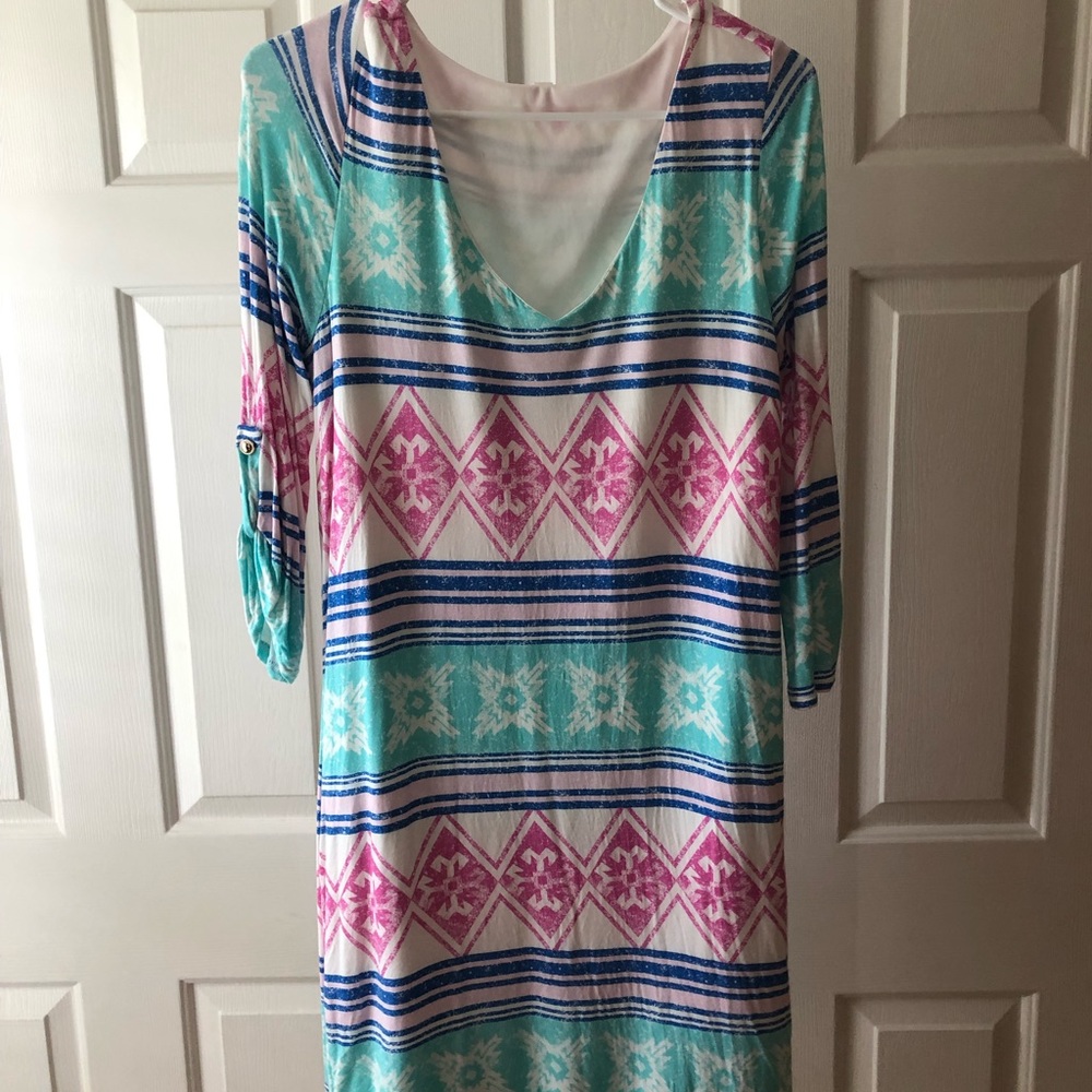 Colorful maternity dress